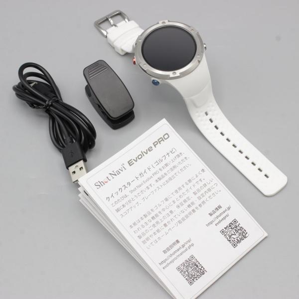 ボーナスストア+5％】ShotNavi Evolve PRO ホワイト 腕時計型GPSゴルフ