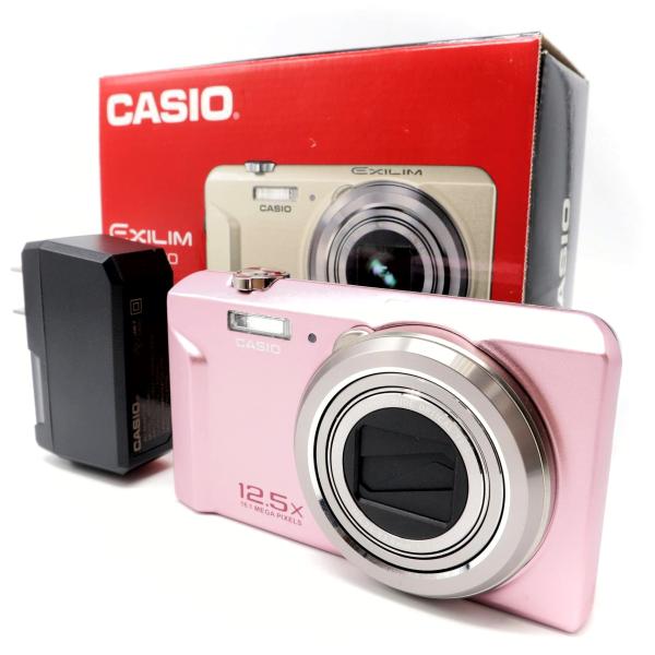 極上美品》 コンパクトカメラ CASIO EXILIM EX-ZS170PK ピンク カシオ