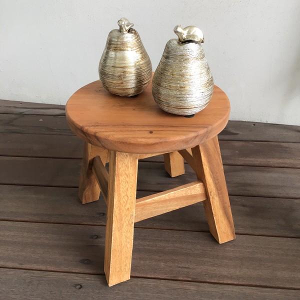ウッドギャラリー樹 スツール キッズチェア アカシア サークル