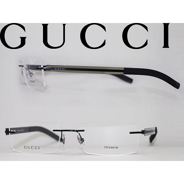 GUCCI グッチ メガネフレーム ブランド 縁無し フチなし 2203-WWQ