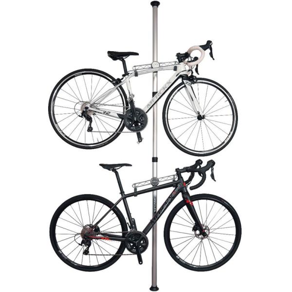 即納】ミノウラ バイクタワー20D(支柱3分割式) シルバー ディスプレイ