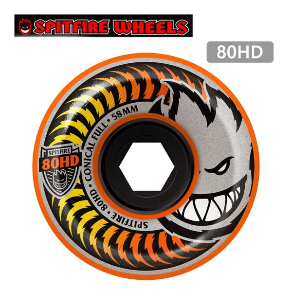 SPITFIRE WHEELS スケボー ソフトウィール SPITFIRE 80HD FADE ORANGE