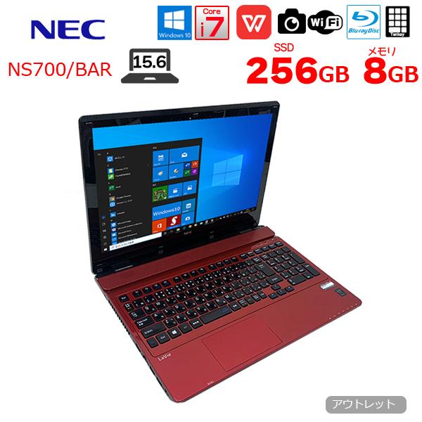 VersaPro NEC LAVIE NS700/BAR 中古 ノート Office Win10 home 第5世代