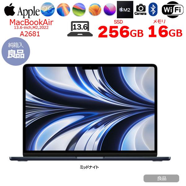MacBook Air Apple 13.6inch MLY33J/A A2681 2022 TouchID 選べるOS