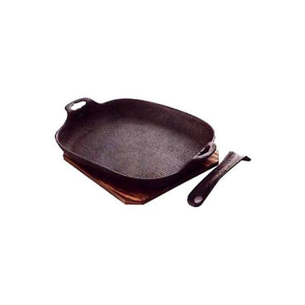 及源 南部鉄器 焼き焼きグリルどっしりタイプ 深型 U-37 (フライパン