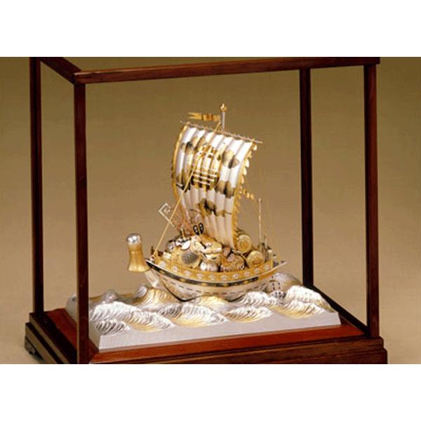 銀製置物 伝統工芸 純銀置物 宝船5号 房 商売繁盛 縁起物 武比古作