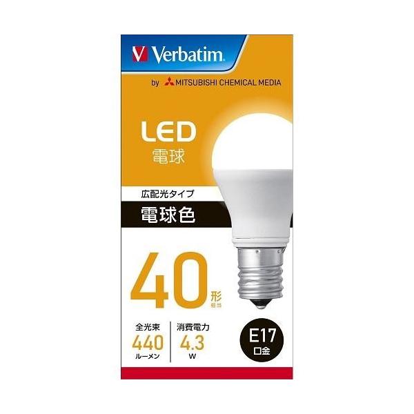 三菱ケミカルメディア LDA4L-E17-G/LV4 電球色 LED電球 E17口金 400
