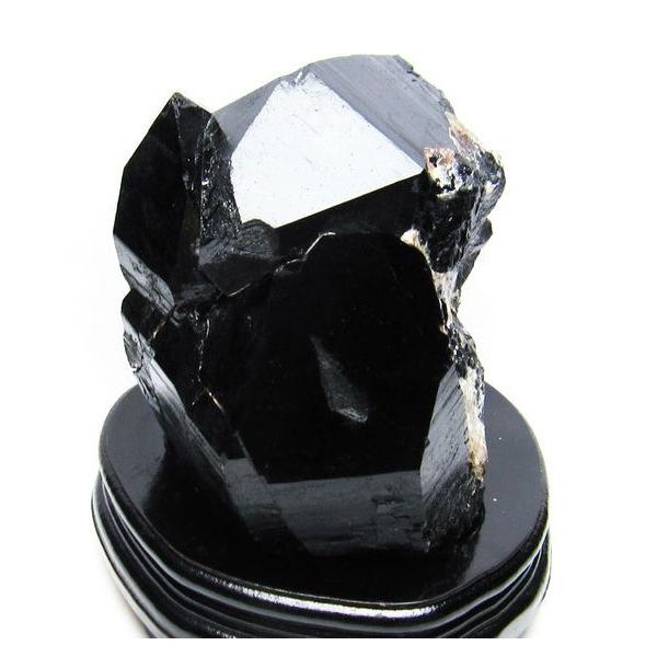 4.8Kg モリオン 黒水晶 原石 山東省産 台座付属 送料無料 191-332