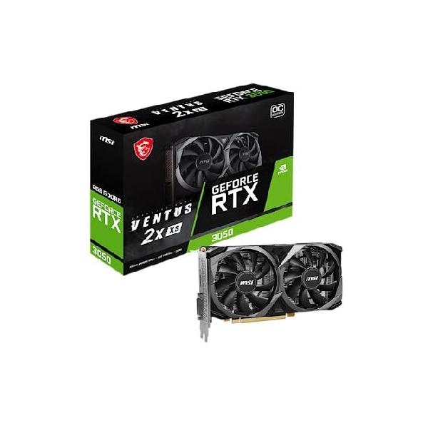 MSI MSI GeForce RTX 3050 VENTUS 2X XS 8G OC 2スロット/205mmサイズ