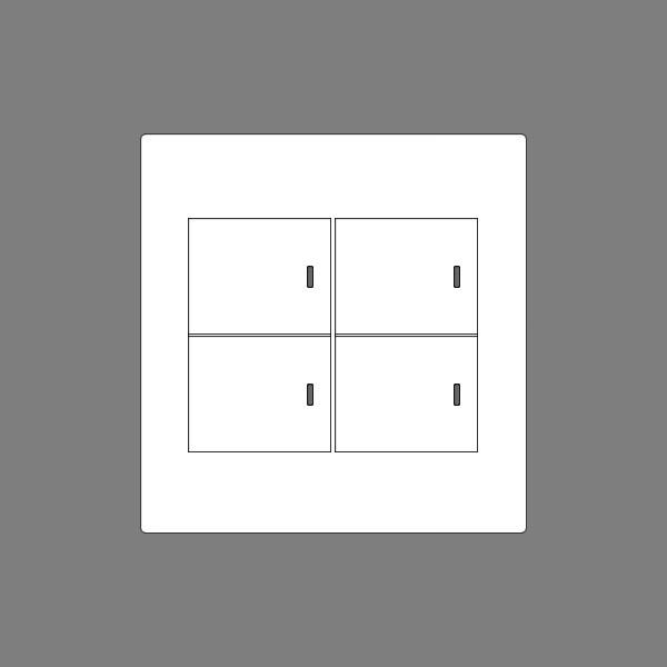 2aandd パナソニック アドバンスシリーズ 表示付 ネームなし 2連マット