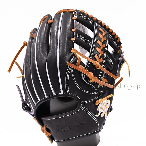 あすつく 和牛JB 硬式用 JB-006S 内野手用 ブラック タン紐 硬式