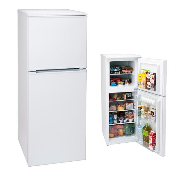 アビテラックス AR 131 139L 2ドア冷蔵庫直冷式 ホワイト右開き AR131