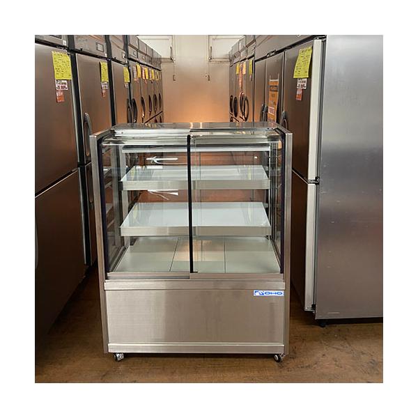 業界最長1年保証】対面冷蔵ショーケース 3段 両面引き戸 大穂製作所
