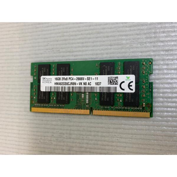 SK hynix ddr4 16gb ノート 中古 SK HYNIX 2RX8 PC4-2666V-SE1-11 16GB