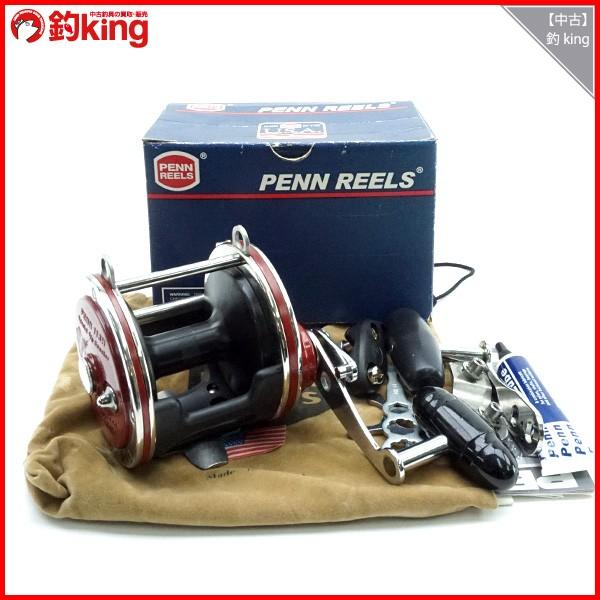 PENN ペン セネター 113H 4／0 ハンドルドラグ付/J358M リール 美品