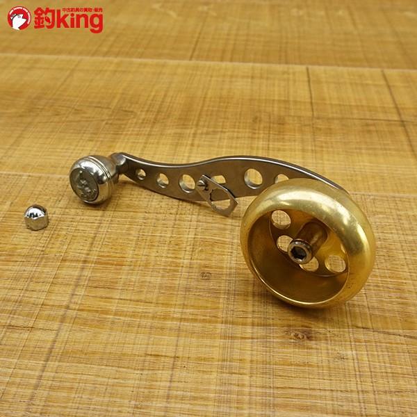 釣武者 チタンパワーハンドル H52-SK ゴールド/Q649M 石鯛リール