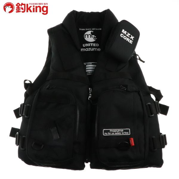 マズメ MZX コアライフジャケット ブラック フリーサイズ/H204M 美品