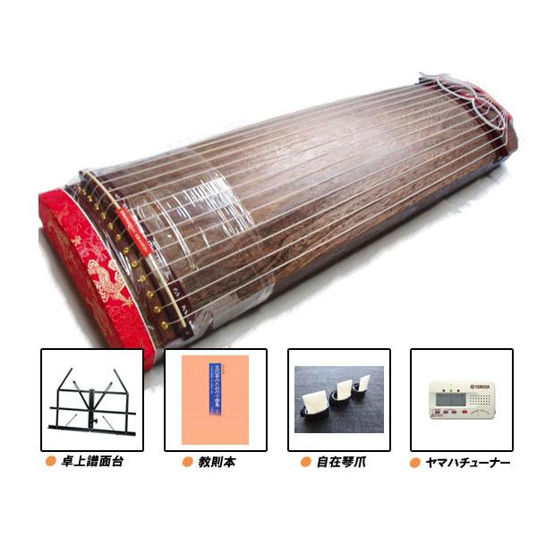 上級 文明琴(短箏/ミニ琴) 豪華 13点セット ケース付き 約92cm 分数琴
