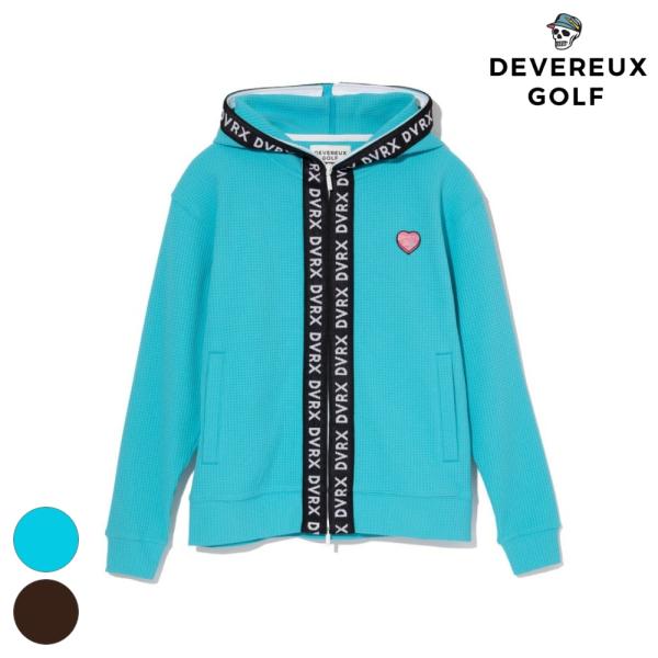 DEVEREUX GOLF デバローゴルフ WOMEN Southern DrawワッフルFull Zip