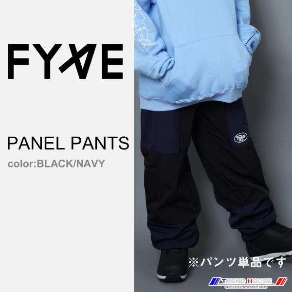 FYVE スノーボードウェア PANEL PANTS BLK/NAVYサイズXXL【パンツ単品