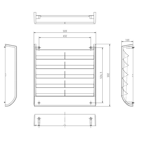 ダイキン（DAIKIN） KPW5G112 ダイキン(オーケー器材) 室外機用 風向