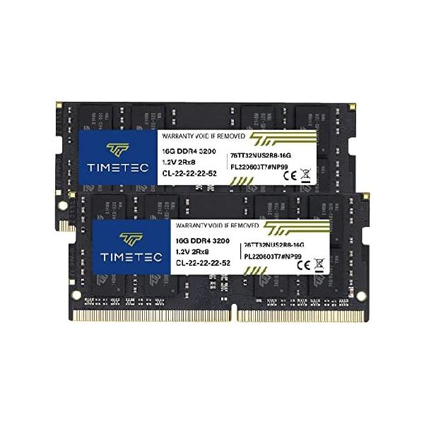 平行輸入品】Timetec 32GB キット(2x16GB) DDR4 3200MHz PC4-25600 Non