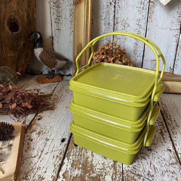 Tupperware ヴィンテージ*Tupperware タッパーウェア*ピクニック 3段重
