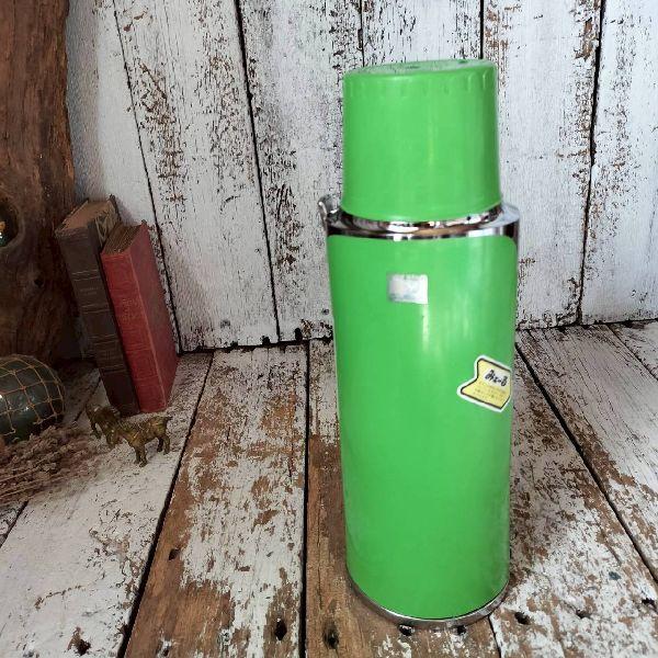 象印（ZOJIRUSHI） 70s ヴィンテージ 魔法瓶 水筒 0.9L グリーン 緑