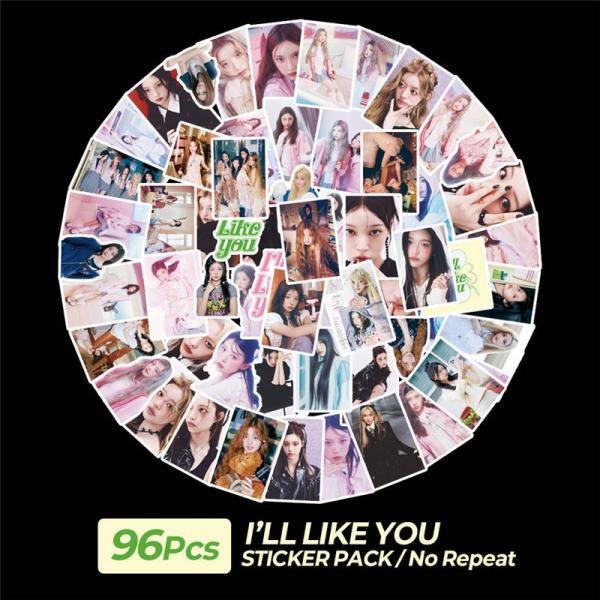 ILLITグッズ シール シールセット 96枚 アイリット I'LL LIKE YOU ス