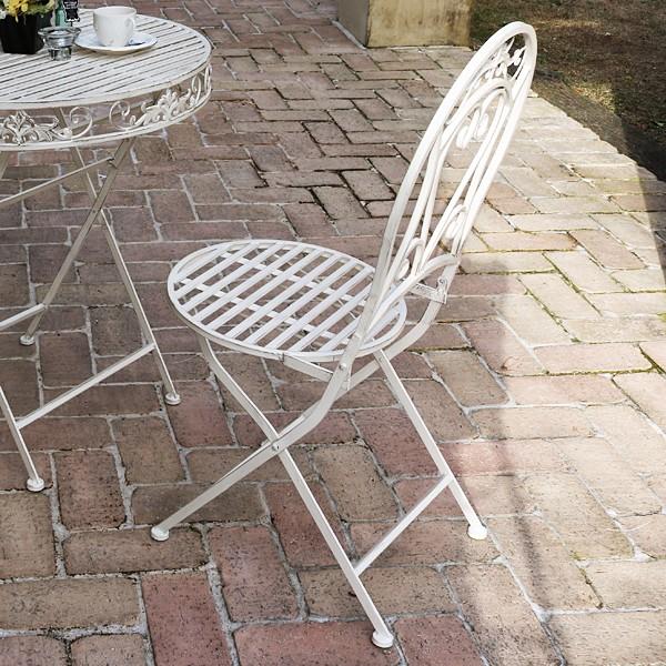 ガーデンチェア 椅子 ガーデンチェアー いす チェア 白 ホワイト