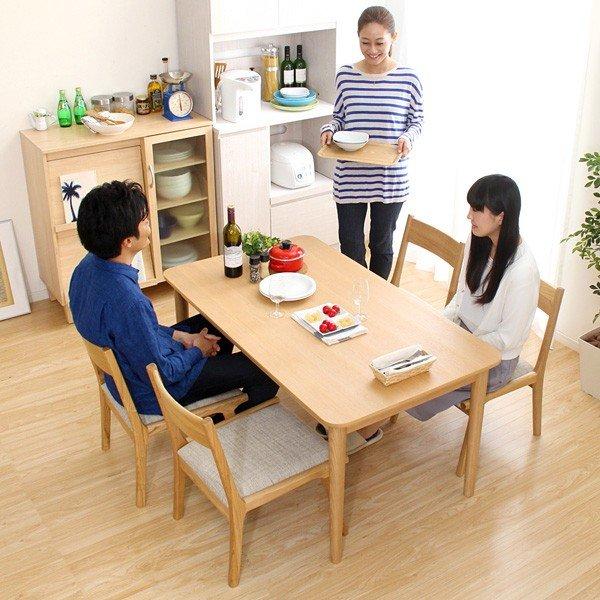 ダイニング5点セット 北欧 ロースタイル テーブル チェアー 低め 椅子
