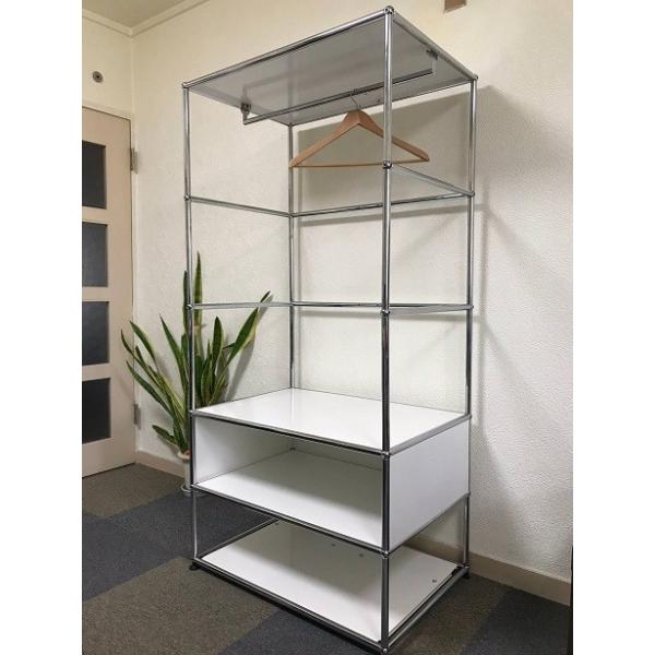 USM USM Haller ハラーシステム 1列5段 ワードローブ ピュアホワイト