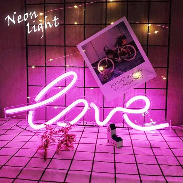 DENKO HOME（電光ホーム） LED ネオンサイン ラブ LOVE ネオンライト