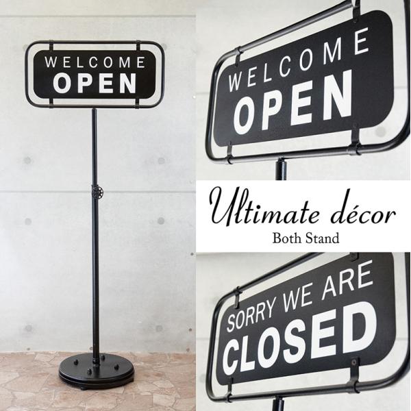 OPEN CLOSED 置き型 サイン 看板 お店 サインボード カフェ 店舗用