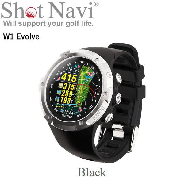ShotNavi（ショットナビ） あすつく W1 Evolve ブラック ゴルフ専用GPS