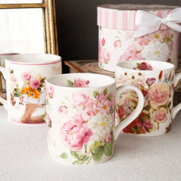 ROYAL ARDEN（ロイヤルアーデン） 花柄マグカップ 薔薇柄 250ml ギフト