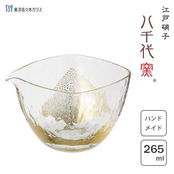 東洋佐々木ガラス 片口 265ml (ゴールド) 江戸硝子 八千代窯 63705