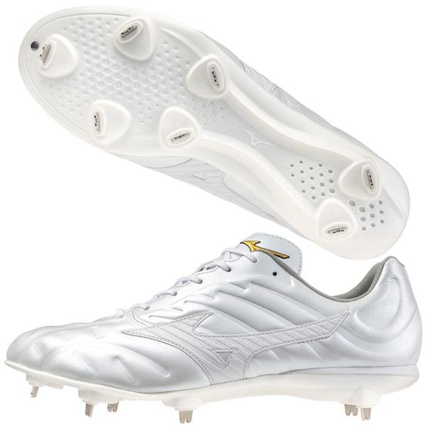 MIZUNO（ミズノ） 28.0/29.0 白スパイク 野球 ソフトボール 樹脂底