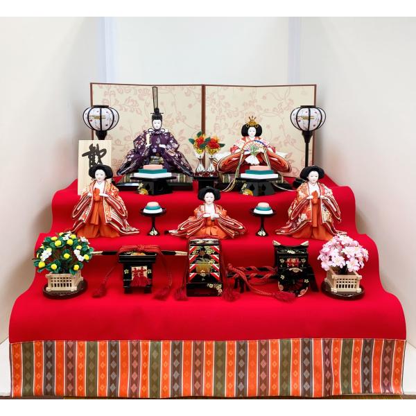 雛人形 小三五 親王 三段飾り 吉藤作 特別限定品 ひな人形 雛飾り ひな