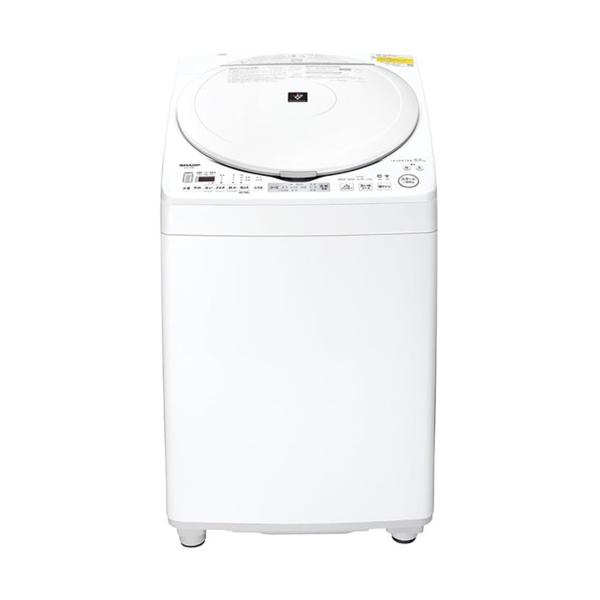 シャープ ES-TX8K-W 縦型洗濯乾燥機 (洗濯8.0kg・乾燥4.5kg