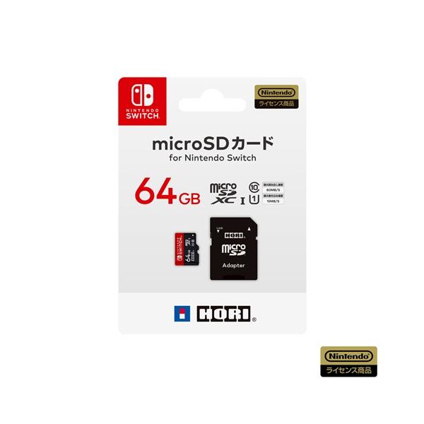 ホリ マイクロSDカード 64GB for Nintendo Switch NSW-046