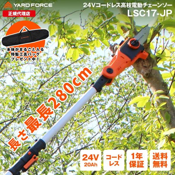 YARD FORCE（ヤードフォース） 高枝切り電動チェーンソー コードレス