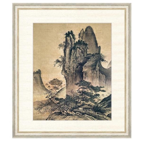 日本の名画 雪舟 四季山水図（春） F8 [g4-bn154-F8] : 人形のゆめさき