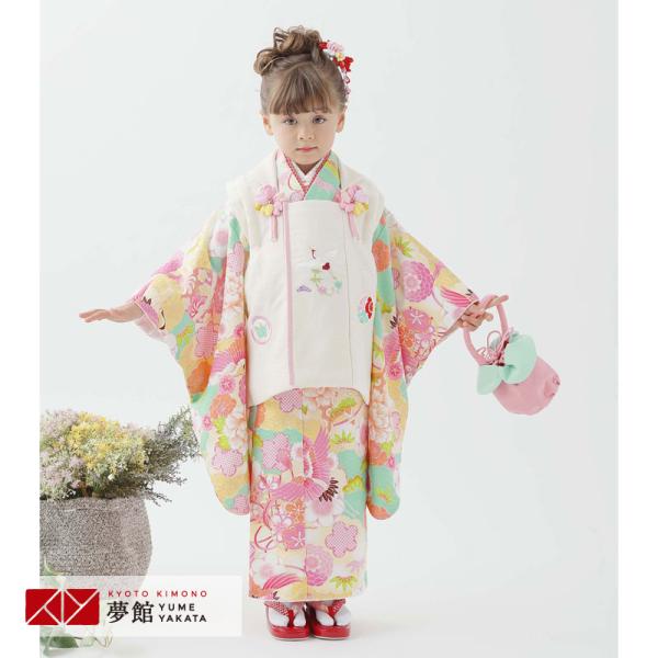 七五三 着物レンタル 3歳 753 式部浪漫 ブランド着物 女の子 フル