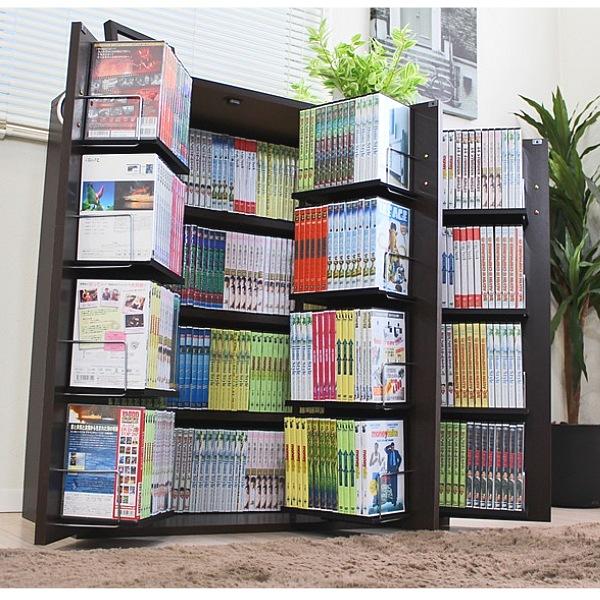 DVDで最大400収納 書棚ストッカー 本棚 ラック カラーボックス DVD400