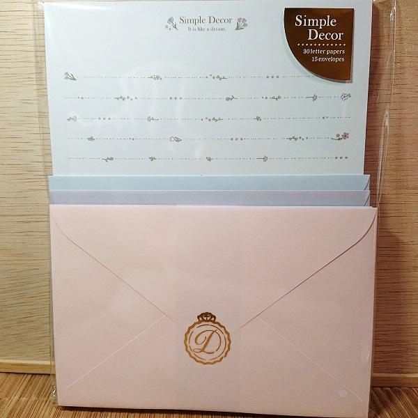 可愛い レターセット シンプル デコレター（ドライフラワー）105613