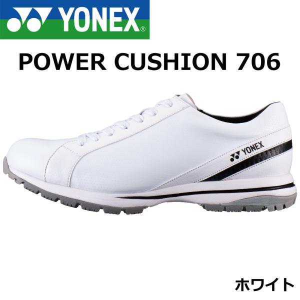 YONEX（ヨネックス） ゴルフシューズ POWER CUSHION 706 ホワイト : 瑞