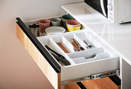 大川家具】カウンターボード 120cm幅 リーベ ナチュラル/ブラウン