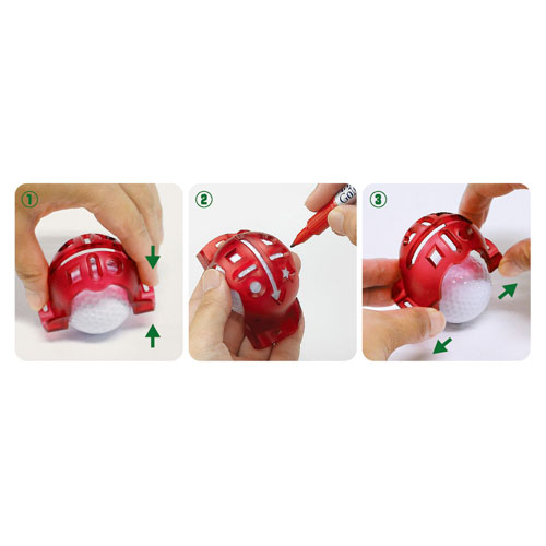 ゴルフマスターマーカー 赤|K-841TG/H-R|商品カタログ|シヤチハタ株式会社