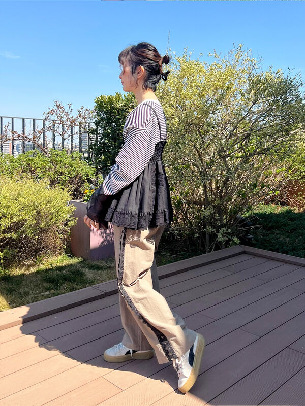 セール】 2WAYレースビスチェ（オフホワイト/ブラック/クリーム